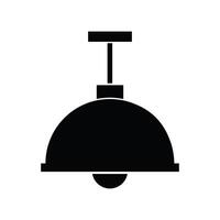 A black and white illustration of a light fixture vector
