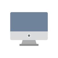 Computer monitor icon illustration vector