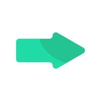 A green arrow pointing in the direction of the arrow vector