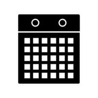 A calendar icon on a white background vector