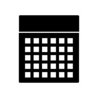 A calendar icon on a white background vector