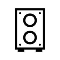 A black and white image of a speaker vector