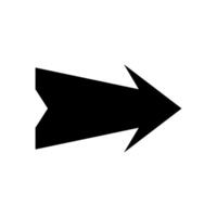 An arrow pointing left on a white background vector