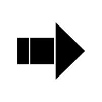 An arrow pointing down on a white background vector