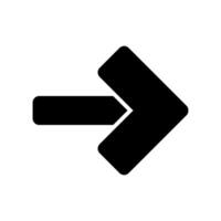 A black arrow pointing down on a white background vector