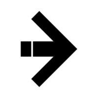 A black arrow pointing down on a white background vector