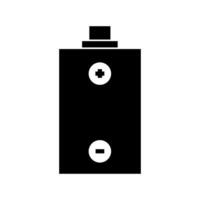 A battery icon on a white background vector