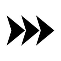 Three arrows pointing in different directions on a white background vector