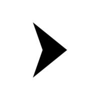 A black arrow pointing down on a white background vector