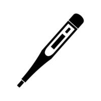 A thermometer icon on a white background vector