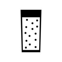 A glass of milk with polka dots on it vector