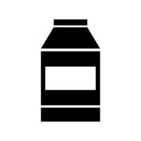 A bottle of milk icon on a white background vector