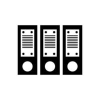 Three file folders on a white background vector