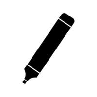 A black and white pen icon on a white background vector