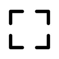 A black square with two black lines on it vector