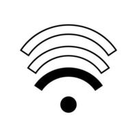 A wifi symbol on a white background vector