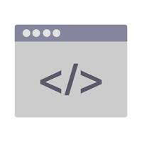 A computer screen with a code symbol vector
