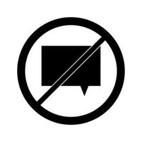 No speech sign vector
