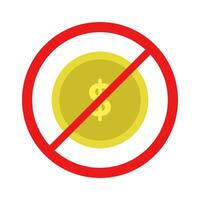 No money sign vector