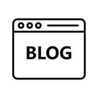 Blog icon illustration vector