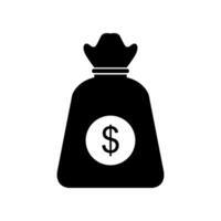 Money bag icon illustration vector
