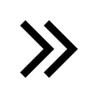 A black and white arrow pointing down vector