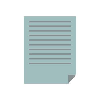 A sheet of paper with lines on it vector