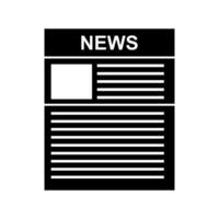 News icon on white background, illustration vector