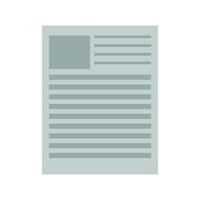 A paper document with a white background vector