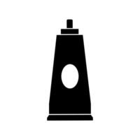 A black and white illustration of a bottle of mustard vector