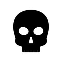 A skull icon on a white background vector