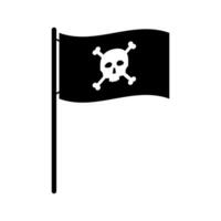 Pirate flag illustration vector
