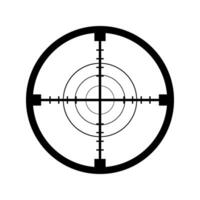 A crosshair target on a white background vector