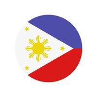 The philippines flag in a circle vector
