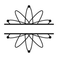 An atom symbol on a white background vector
