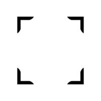 A square with a black border on a white background vector
