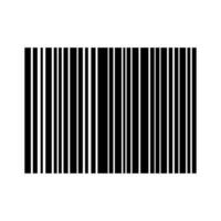 A barcode is shown on a white background vector