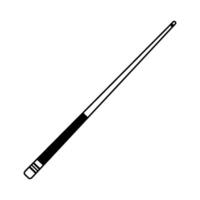A pool cue on a white background vector