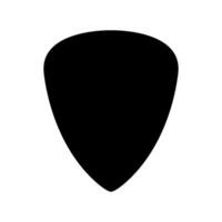 Guitar pick icon on white background vector