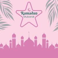 Ramadan Mubarak Template Design vector