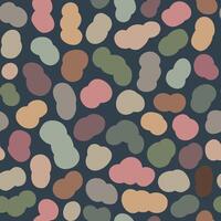 Dynamic Overlapping Dots Pattern in Muted Earthy Tones vector