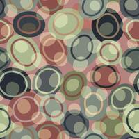 Nature Inspired Circular Pattern with Muted Earthy Tones vector