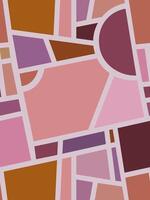 vibrant pink and orange ColorBlocking seamless pattern vector