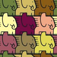 Seamless Escher Style Tessellation Pattern with Cute Flying Elephants in Soft Pastel Tones vector