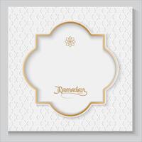 ramadan kareem greeting card with copy space for text vector