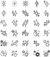 sparkling light elements design for templates. vector