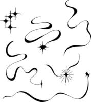 line and shapes design for templates. vector