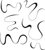 wave line design for templates. vector
