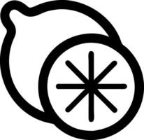 Sliced Lemon Icon Collection vector