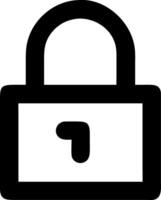 Access Control Lock Icon Representation vector